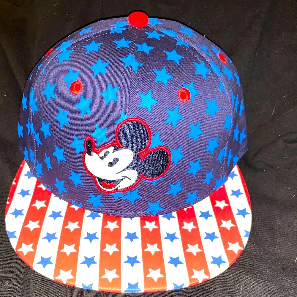 Mickey Mouse, Red, White & Blue Baseball Cap